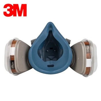 7in1 3M 7502 Gas mask Kemiske Respirator Beskyttende Maske Industriel Maling Spray Anti Organisk Damp, Støv, Pulver Maske 6001