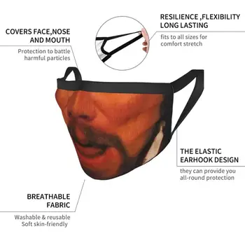 Leonardo Dicaprio Django Griner Custom Design Ansigt Maske Til Voksne Børn Anti Støv Væsentlig Væsentlig Medarbejder Påskønnelse