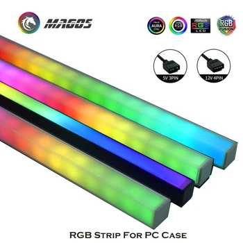 RGB bånd Til PC Tilfældet, Streamer Chassis Lys, Magnetiske Forurening Atmosfære, 5V eller 12V M/B SYNC, 30 cm Eller 40 cm