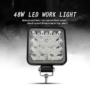 Automotive førte arbejde lys 48W vilde bil lette konstruktion lys spotlight-pladsen lyse praktisk lys