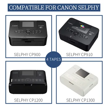 UniPlus Passer til Canon Selphy CP1300 CP1200 CP1000 CP910 CP900 1pk Blæk 36 Ark Fotopapir KP-108IN KP 36IN fotoprinter Papir
