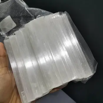 500g Naturlige Selenite Crystal Pinde Mineral Prøve gips Sten 10cm