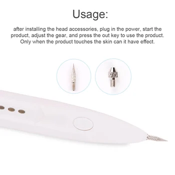 Spot Viskelæder hudpleje Kuglepen Muldvarp Fjernelse Mørk Plet Remover Pen Hud Vorte Tatovering Fjernelse Af USB-Plasma-Pen skønhedspleje
