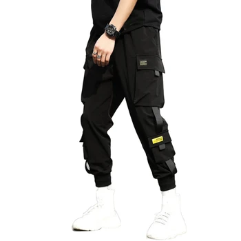 2020 Hip Hop Dreng, Multi-lomme Elastik i Taljen Harem Bukser Mænd Streetwear Punk Casual Bukser Joggere Mandlige Ankel-længde Herre Pants