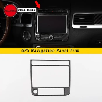 Bilen GPS Navigation Control Panel Frame Cover Trim for VW Volkswagen Touareg 2011-2018 Dekoration Lister Mærkat