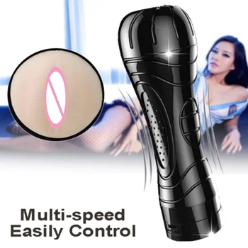 El-Pocket Pussy Multi-speed Vagina Masturbator Til Mænd Realistisk Vibrator Mandlige sexlegetøj Vibrator Penis massage-Maskine