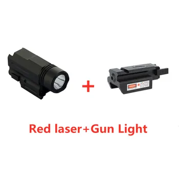 Red Dot Laser Syn Taktisk LED Lommelygte Combo Jagt Tilbehør til Pistol Pistoler Glock 17,19,20,21,22,23,30,31,32