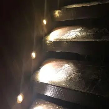 Forsænket LED væg Sconce lys 1.5 W AC85-265V Forsænket led Trappe Lys trappe korridor væg lampe fod