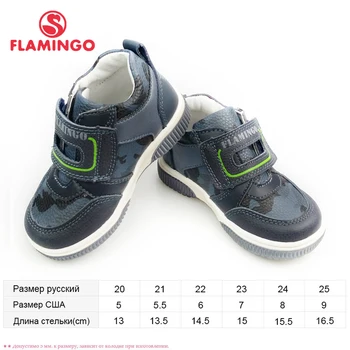 FLAMINGO Nye Forår Åndbar Udendørs Afslappet Walking Sko til Baby Buksetrold Sneakers Dreng Størrelsen 20-25 Gratis fragt 91B-XY-1144