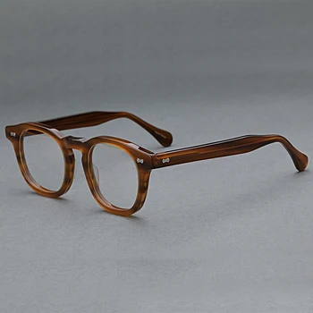 2020 vingage Acetat briller ramme mænd rundt optisk Nærsynet Presbyopi læsning briller retro kvinde Recept Briller