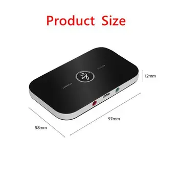 Nye B6 2 i 1 Trådløs Bluetooth-5.0-Modtager & Sender Til PC, Smartphone Højttaler Modtager & Sender Lyd, 3,5 mm Adapter