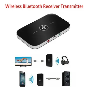 Nye B6 2 i 1 Trådløs Bluetooth-5.0-Modtager & Sender Til PC, Smartphone Højttaler Modtager & Sender Lyd, 3,5 mm Adapter