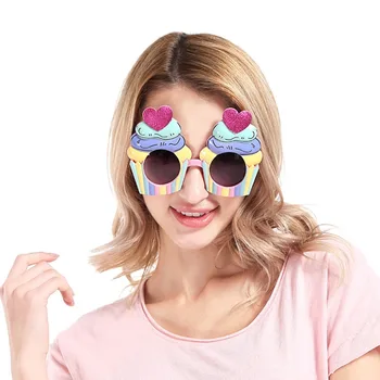 2020 Nye søde piger solbriller Sjove Sindssyg Fancy Kjole Briller Nyhed Kostume Part Solbriller Tilbehør @7