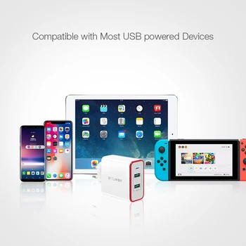 BlitzWolf 36W USB Hurtig Oplader EU Stik Dobbelt Porte Adapter Oplader til Xiaomi roidmi 2s S9 til iPhone 8 for Huawei P10-P20
