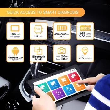Humzor NexzDAS OBD2 Scanner Tablet Fulde System for ABS Airbag Olie EPB DPF Nulstille Bil Diagnostisk Værktøj Automotive-Kode Læser