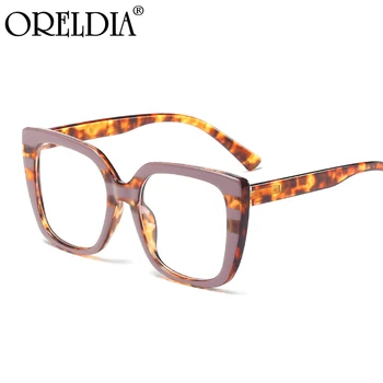 2020 Nye Overdimensionerede Sorte Briller Mænds Og Kvinders Ramme Fladskærms Briller Mode Leopard-Print Frame Kan Bære Nærsynethed Briller Hot