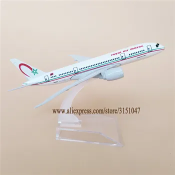 NYE Royal Air Maroc Airlines B787 Boeing 787 Fly Model Legeret Metal Model Fly Trykstøbt Fly 16cm Gave