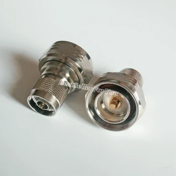 1stk 7 / 16 DIN plug mandlige L29 at N mandlige RF-stik lige Adapter Omformer M/M