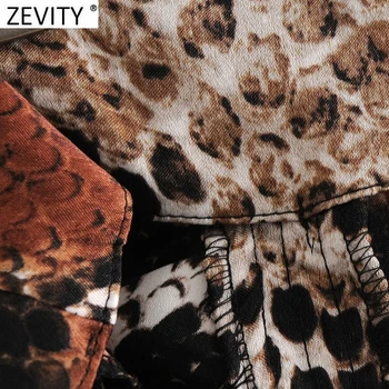 Zevity Kvinder Vintage slangeskind Print Plisserede Sarong Nederdel Faldas Mujer Kvindelige Sexet Split Vestido Lynlås i Ryggen Slank Nederdele QUN716