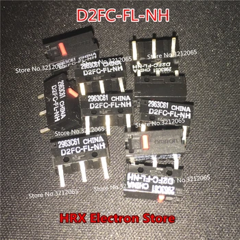 Nye Originale Mus Micro Switch D2FC-FL-NH Museknap 3PIN 10STK/MASSE