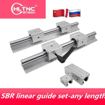 SBR12 12mm lineær jernbane længde 300mm 400mm 500mm 600mm 700mm 800mm lineær guide med SBR12UU lineær blok cnc dele