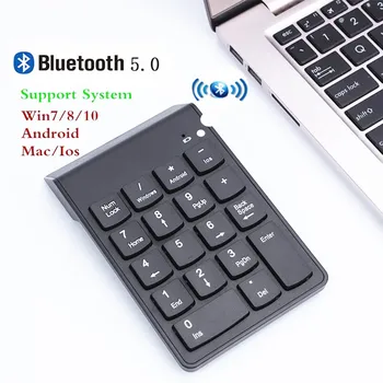 Digital Tastatur Bluetooth Nye Bærbare Mini antal USB-Tastatur numerisk tastatur 18Keys For Kontor, Regnskab Kasserer Bærbar PC WIN10