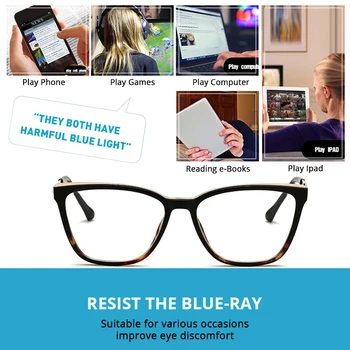 Pro Acme-Pladsen Blå Lys Blokering Briller til Kvinder, Mænd Computer Gaming Briller UV-Beskyttelse Klare Optiske Billeder PC1656