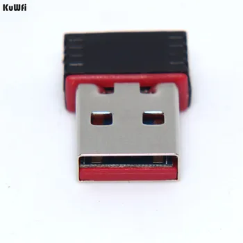 KuWFi Mini Wireless Adapter USB-Wifi-Antenne MT7601 Chip 150Mbps 2,4 G Desktop PC Wifi Adaptere Sort