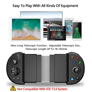 For PUBG Trådløse Mobile Controller Mobile Spil Bluetooth Controller Gamepad Med Udløsere Til 3,5-6,5 Tommer Android IOS Gamepad