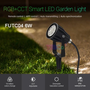 Miboxer 6W RGB+CCT Smart LED Haven Lys FUTC04 AC100~240V IP66 Vandtæt led Udendørs lampe Haven Belysning