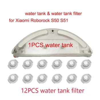 Vand Tank & Vand Tank filter & Moppe klud udskiftninger egnet til Xiaomi Roborock S50 S51 S5 S55 Støvsuger Reservedele