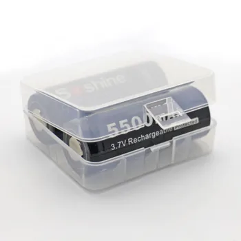 4stk Soshine 5500mAh 3,7 V 26650 Genopladeligt Batteri Li-ion, Lithium Batteri med Beskyttet PCB til LED Lommelygte