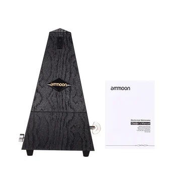 Ammoon Tårn-Type Guitar Metronome Klokke Ring Rytme Mekanisk Pendul Metronom til Guitar, Bas, Klaver, Violin Tilbehør