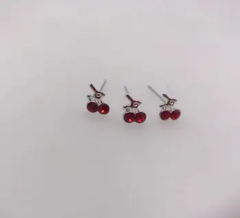 S925 Mode næse nitter form cherry næse pin-piercing smykker