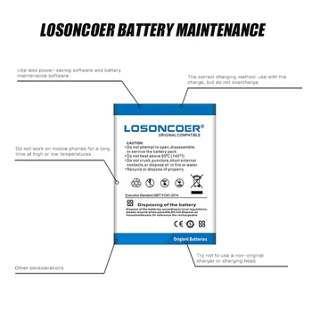 LOSONCOER 4000mAh LIS1529ERPC Batteri til Original Sony Xperia Z1 Kompakt Mini-Z1c D5503 M51w