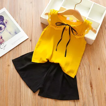 Piger Tøj Sæt 2020 Sommer Mode Kids Tøj Toppe+Shorts 2stk Tøj Til Baby Suit lille dreng, Pige Tøj til Børn Tøj