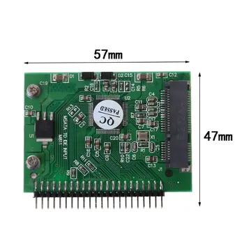 MSATA SSD Harddisk til 44-Pin IDE Konverter Adapter Til 2,5 