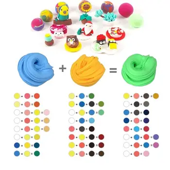 12 farver Luft Tørre Ler legetøj DIY Slimed Legetøj Med Værktøjer Lære Hands-on legetøj Til Børn Modellervoks Sikker Polymer Ler Kids Gave