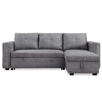 Tuftede sæde-gulvtæppe moderne minimalistisk størrelsen lejlighed chaise stue kombination Nordiske England nye L-teknologi stof sofa