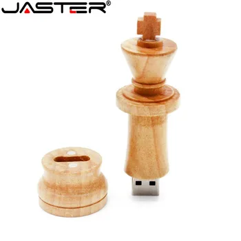 JASTER Træ-Skak USB-Flash-Drev USB 2.0 4GB 8GB 16GB 32GB USB 2.0 flash stick Hukommelse, flash-drev, pen-drev