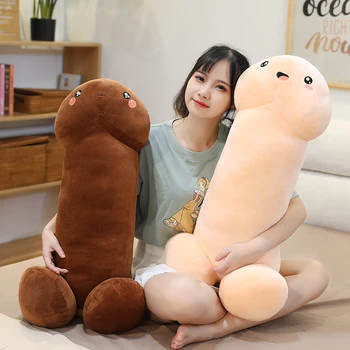 30-90cm Søde Lange Reallife Penis Plys Legetøj Sexet Bløde Fyld Sjove Sove Pude Pude Dejlige Dukker Kawaii Gave til Kæreste