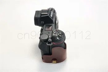 PU Læder taske Halv krop sæt Tilfælde dække Greb for Nikon Z6 Z7 Z5 Z6II Z7II Kamera Taske med Batteri Åbning