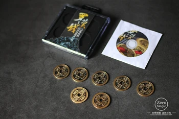 Kinesiske LuohanQian (størrelse som en halv dollars Mønt ), Deluxe-Kinesiske antikke Mønt Sæt Magic Tricks, der Optræder/Forsvindende Tæt Op Prop