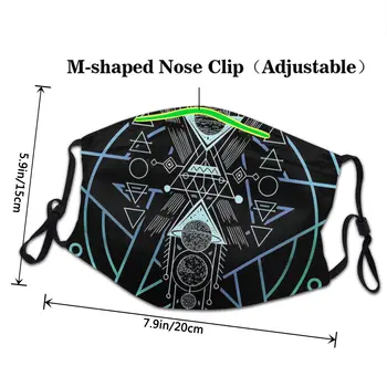Snake Pass Noodle 3D Puzzle-Platform Spil Beskyttelse er Mascarilla Sjove Wiccan Pentacle Vaskbart Stof Maske Respirator Dæmpe