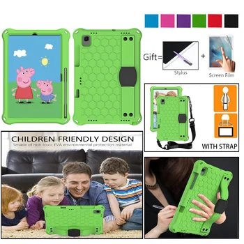 Børn taske Til Samsung Galaxy Tab ET 8,0 10.1 2019 SM T510 T515 S5E S6 Lite S7 A7 T505 Tilfælde Stødsikkert EVA Full Body Stå Dække