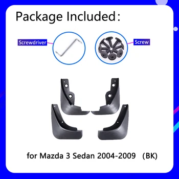 Skærmene passer til Mazda 3 BK Sedan Sedan 2004 2005 2006 2007 2008 2009 Bil Tilbehør Mudflap Fender Auto Reservedele