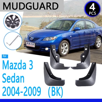 Skærmene passer til Mazda 3 BK Sedan Sedan 2004 2005 2006 2007 2008 2009 Bil Tilbehør Mudflap Fender Auto Reservedele