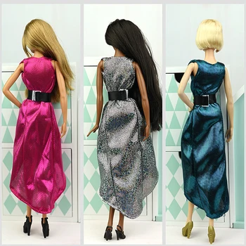 3pcs/masse Mode Dukke Tøj Til Barbie-Dukker, Tøj Kjole til Aften i Vestido Tøj Til Barbie Dukkehus 1/6 BJD Dukke Tilbehør