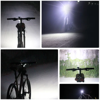 10000LM 3xT6 LED 4.2 v Justere vinklen Foran Cykel lys Cykel Lampe Forlygte med Batteri+Tilbage Hale Lys