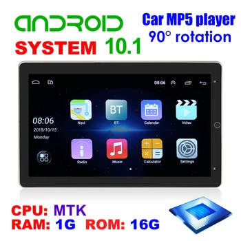 SX1 10.1 tommer Drejelig IPS Skærm, Android Bil Stereo Dobbelt 2 Din GPS-AUX-in, USB, FM-Radio Modtager I Streg Head Unit